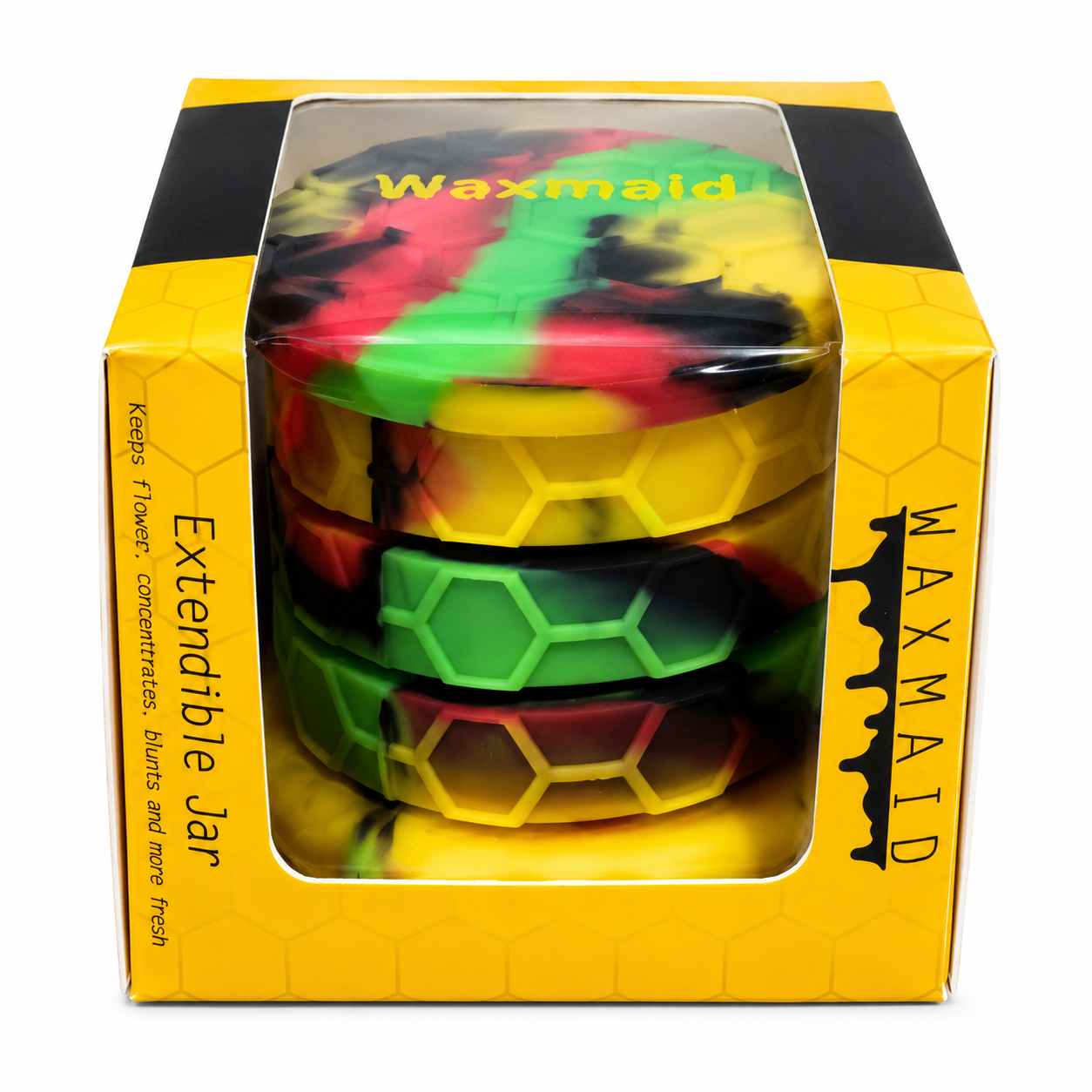 5" Extendable Silicone Jar by Waxmaid Large (6pc Display)