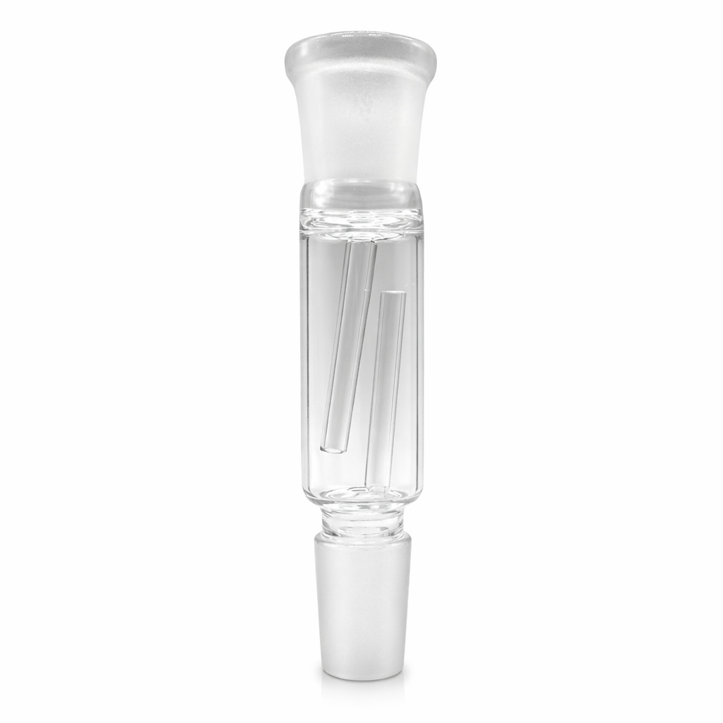 5" 18mm Female to 18mm Male Glass Adapter With Perc