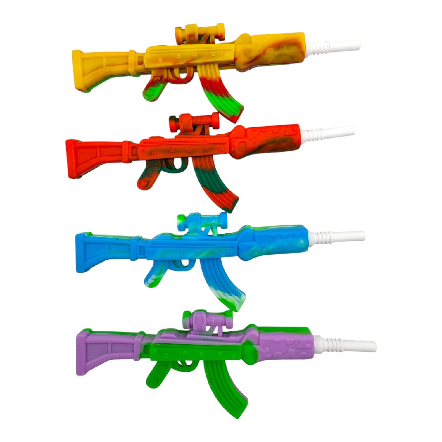 5" Ak-47 10mm Silicone Nectar Collector (Assorted Colors)