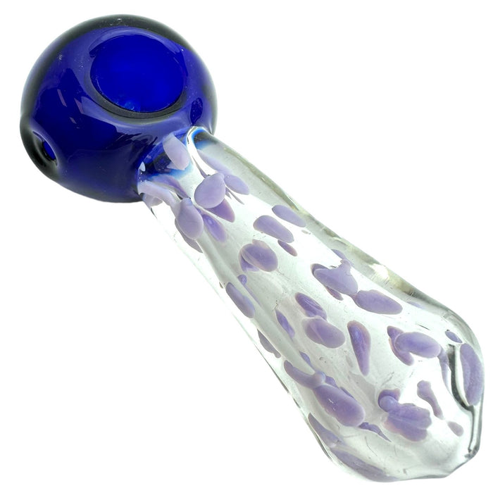 5" Spotted Fatty Spoon Glass Hand Pipe
