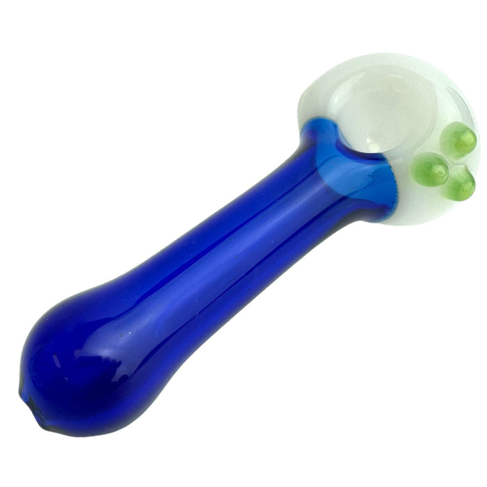5" Vintage Glass 3 Dots - Glass Hand Pipe (Assorted Colors)