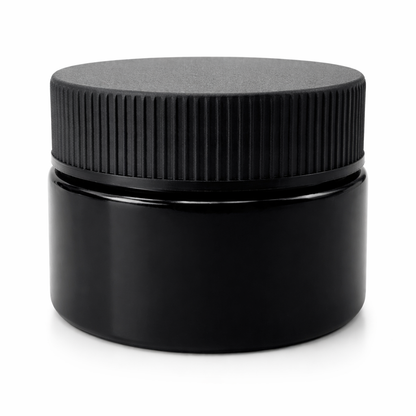 5ml Black Plastic Top Black UV Glass Jar Container