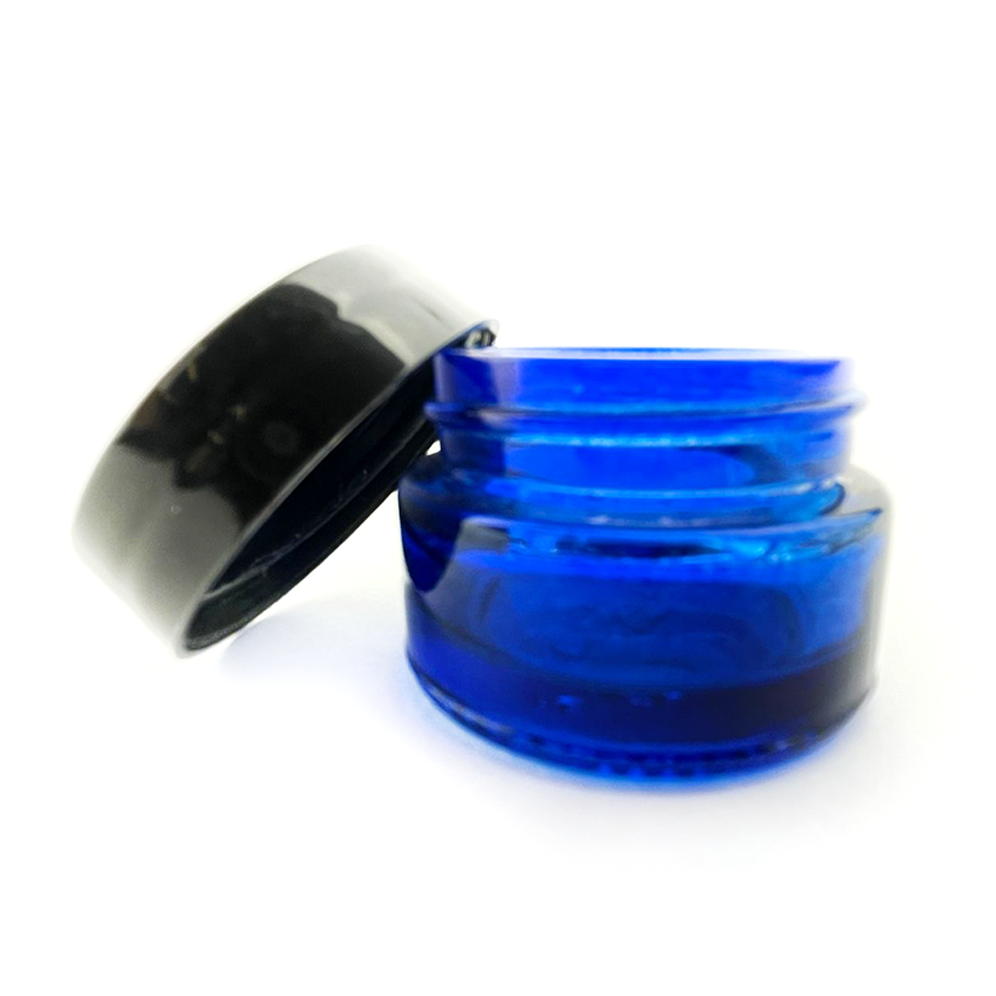 5ml Black Plastic Top Color Glass Jar Container