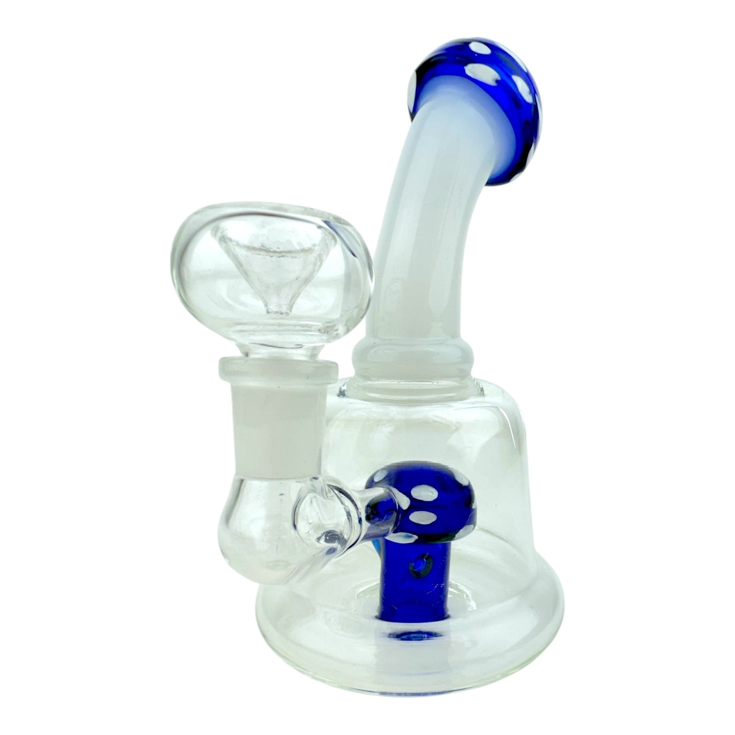 6.5” Mushroom Glass Water Pipe 