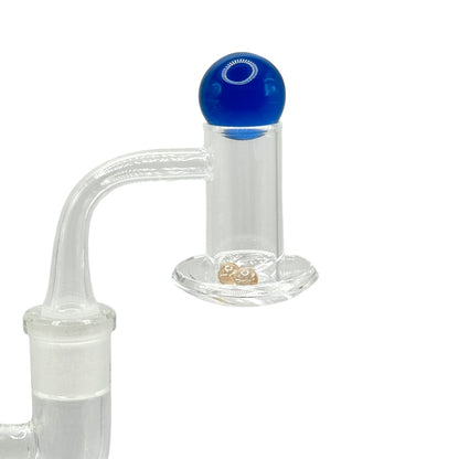 Lollipop QSeries-1 | 14mm Male 90° | Fully Welded Quartz Terp Slurper Banger Set - QZ 101