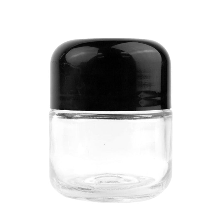 60ml (2oz) Round (Bullet) Child Resistant Jar with Black Cap