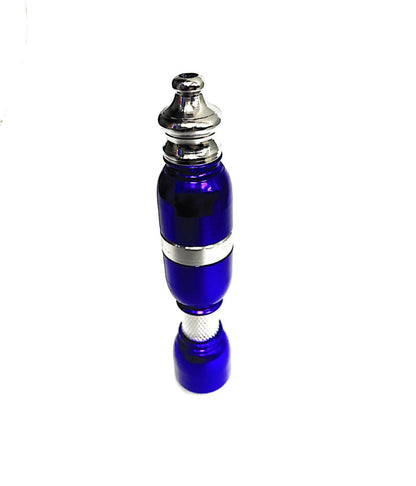 4" Straight Aluminum Metal  Hand Pipe. Assorted Colors 