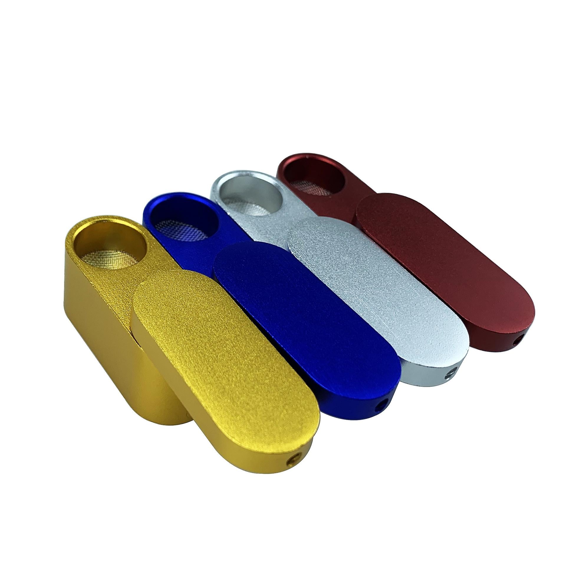 Monkey Mini Metal Folding Hand Pipe. Assorted Colors 