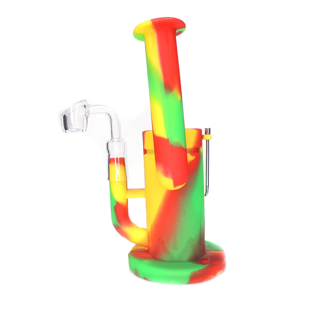 4.5" Silicone Side Cart Rig  Water Pipe