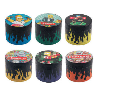 SP 4 Part Printed Zinc Grinders