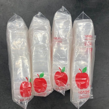 Apple 10125 Clear Plastic Ziplock Baggies (1,000 Bags)