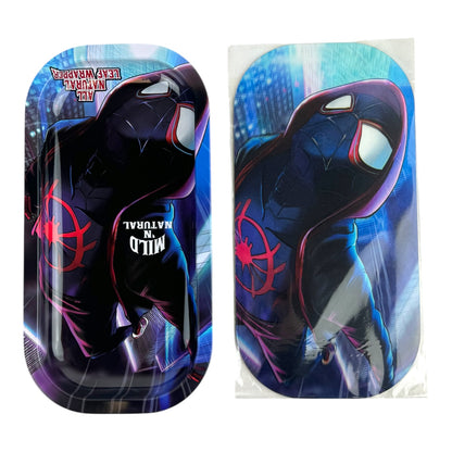 3D Small Metal Rolling Tray With Magnetic Lid 8" X 4"