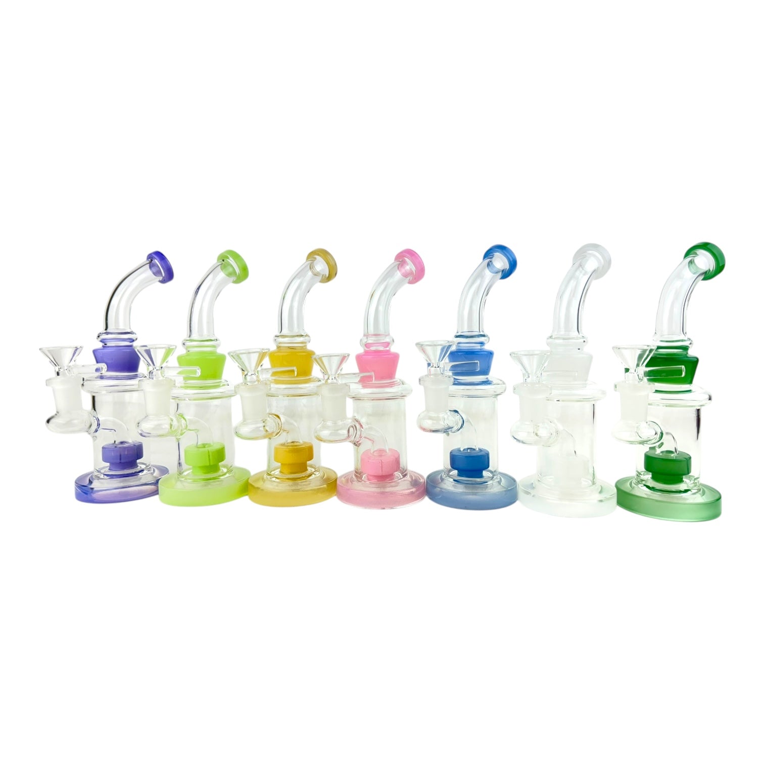 8" WP 1179 Glass Water Pipe - Assorted Colors