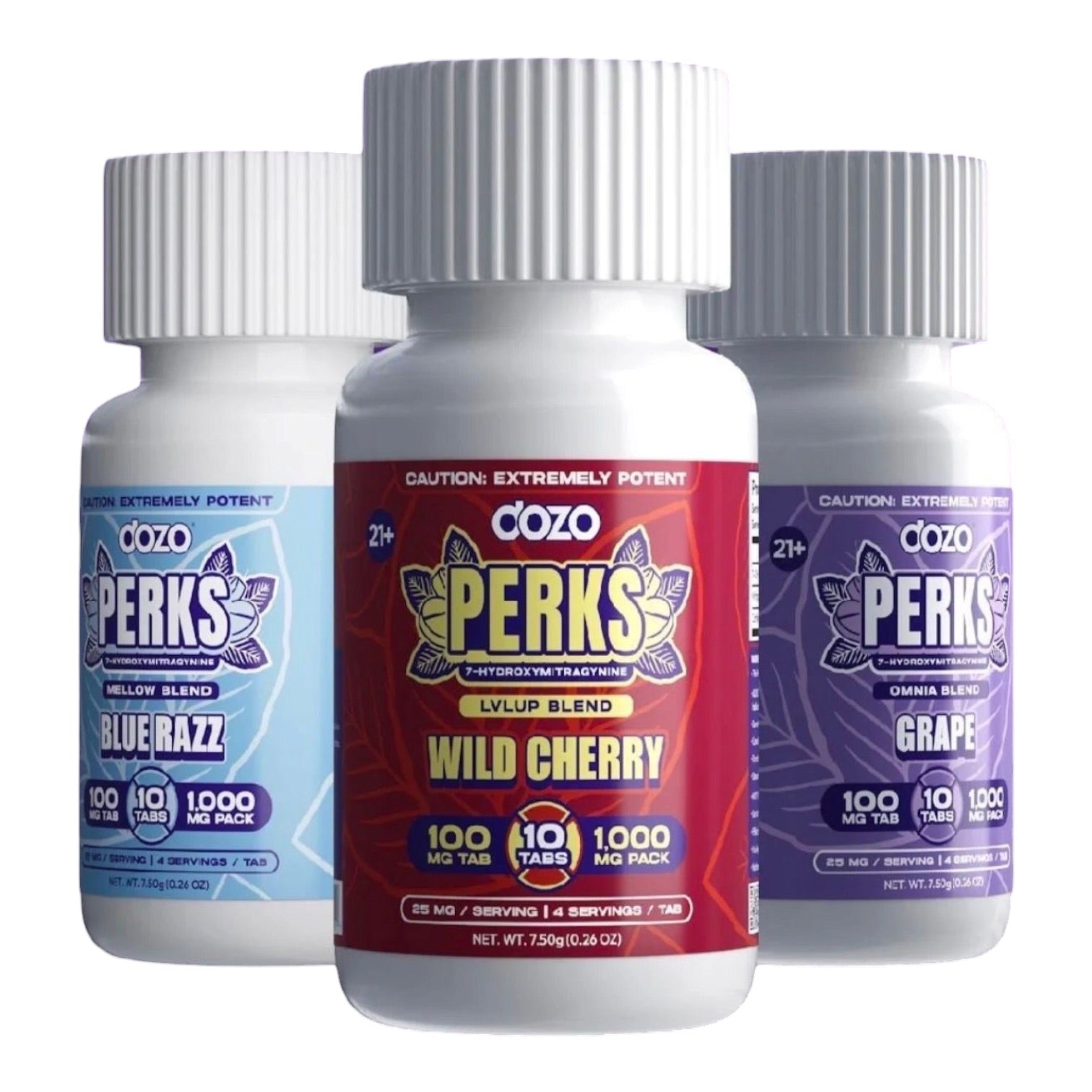 DOZO PERKS 100mg 10ct Bottle - Pack of 5