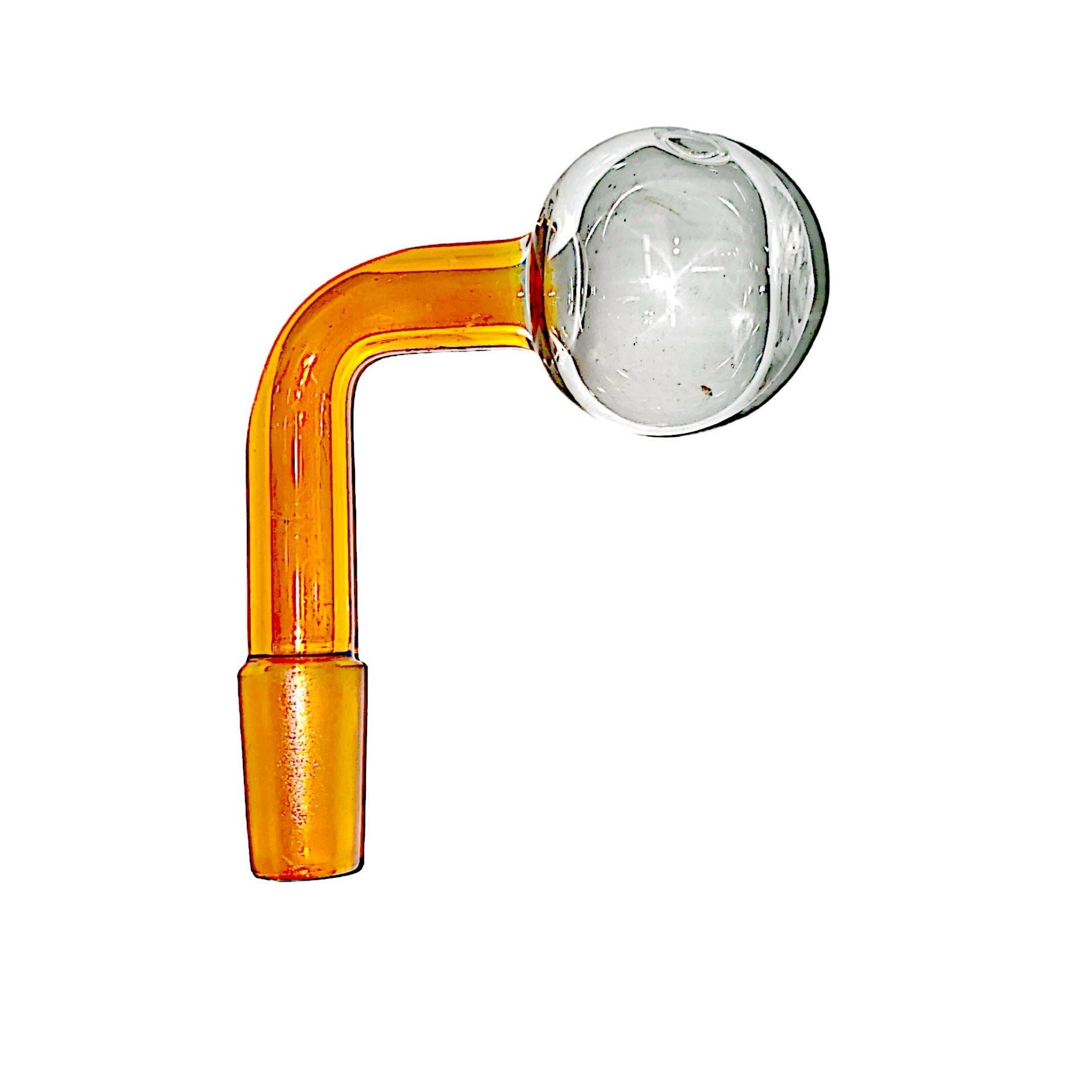 Solid Color Stem Clear Bowl 14MM GG Attachment Oil Burner (Pack Of 25)