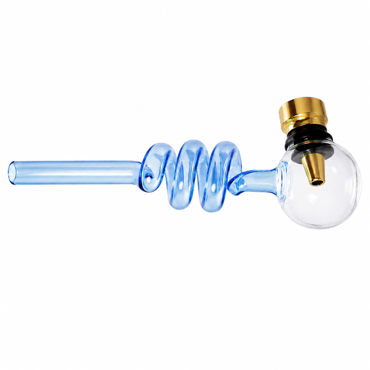 6" Colored Coil Stem Oil Burner with Metal Bowl