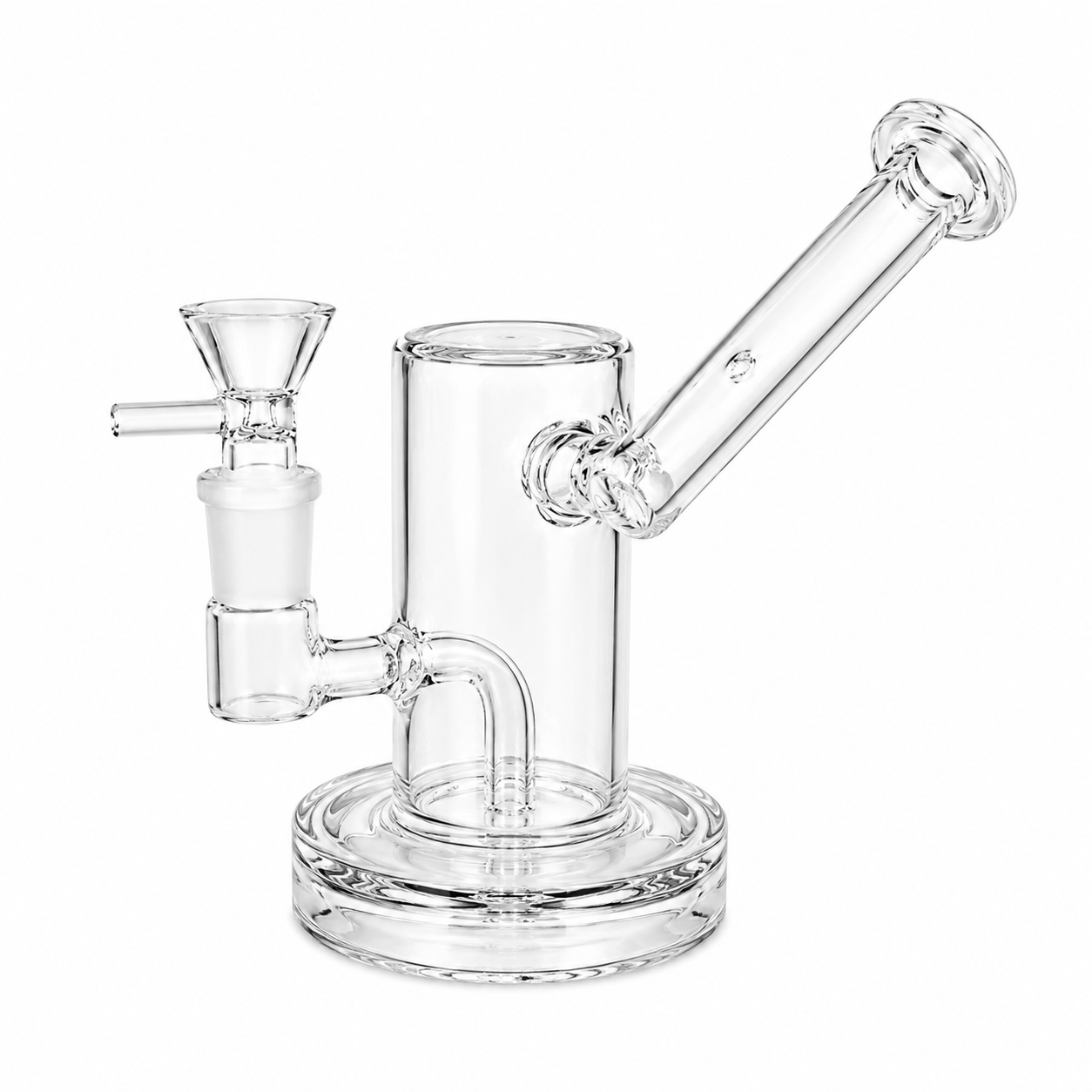 6" GG Clear Glass Oil Rig