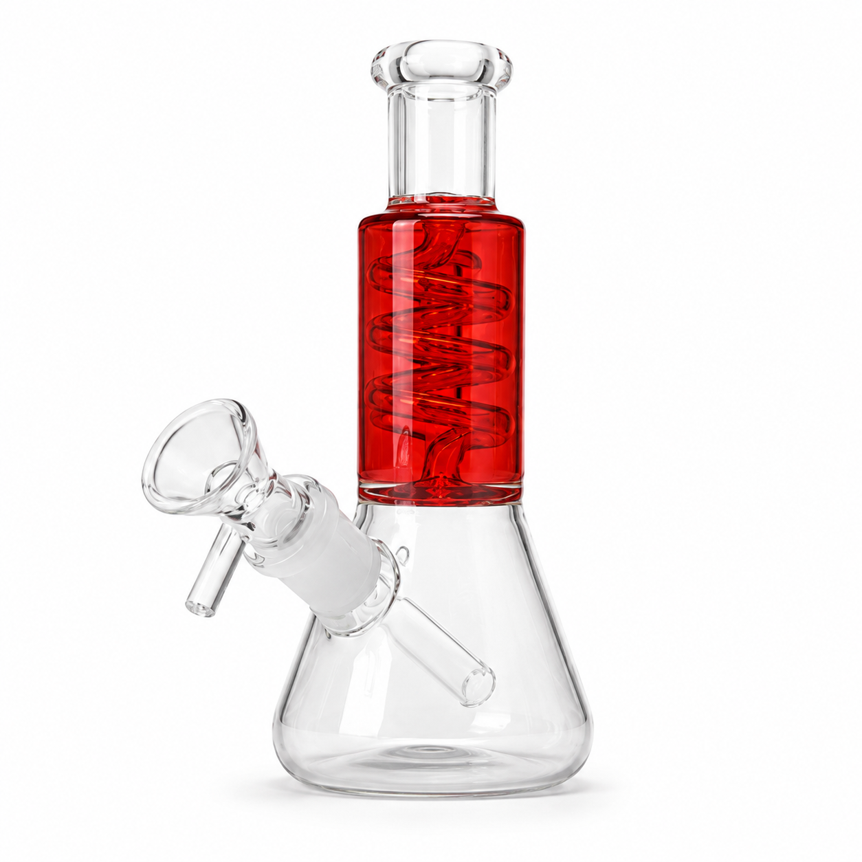 6" G/G Glycerin Coiled Stem Water Pipe I Asst Colors