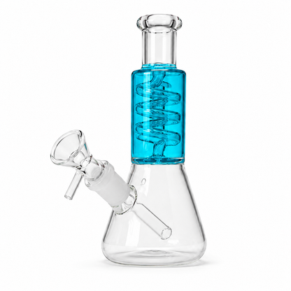 6" G/G Glycerin Coiled Stem Water Pipe I Asst Colors
