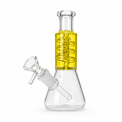 6" G/G Glycerin Coiled Stem Water Pipe I Asst Colors