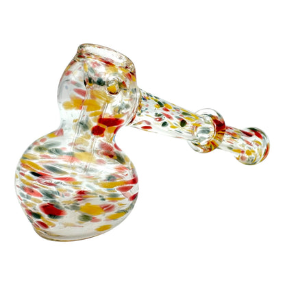 6" Thin Spotted Glass Bubbler Hammer