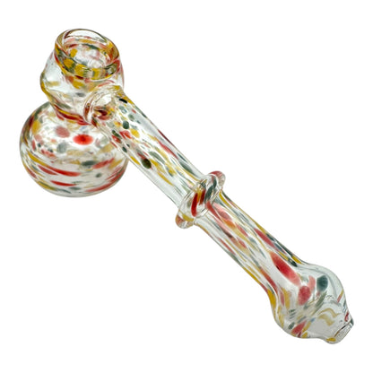 6" Thin Spotted Glass Bubbler Hammer