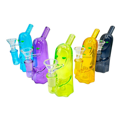 6" No Face Glass Water Pipe "DA-069BO"