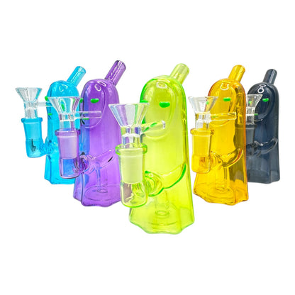 6" No Face Glass Water Pipe "DA-069BO"