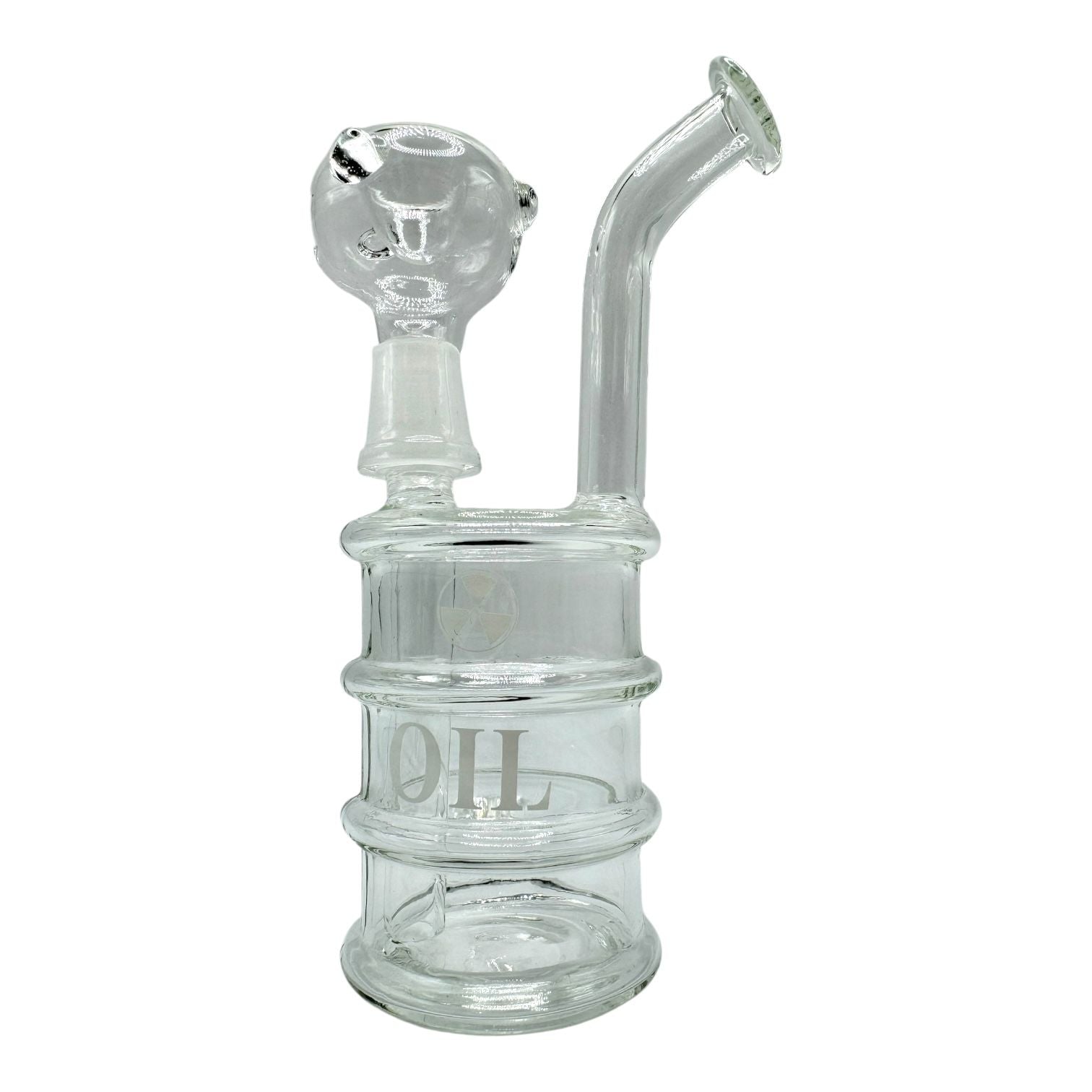  6" Oil Barrel Glass Water Pipe