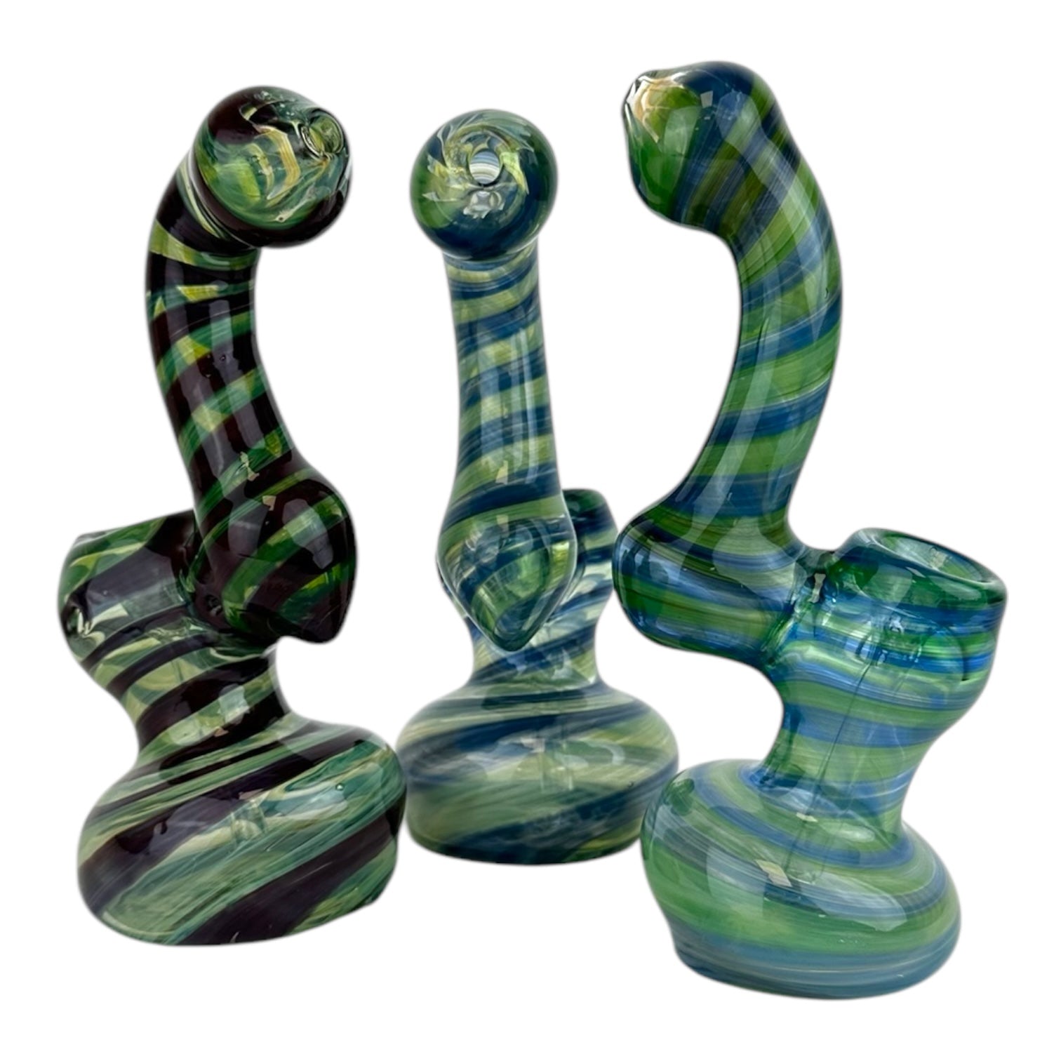 7.5" Glass Bubbler – Assorted Colors 