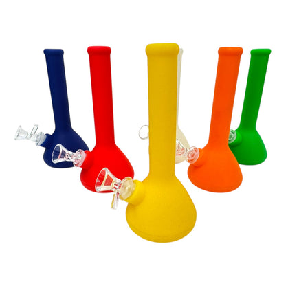7.5" Mini Silicone Color Beaker Water Pipe