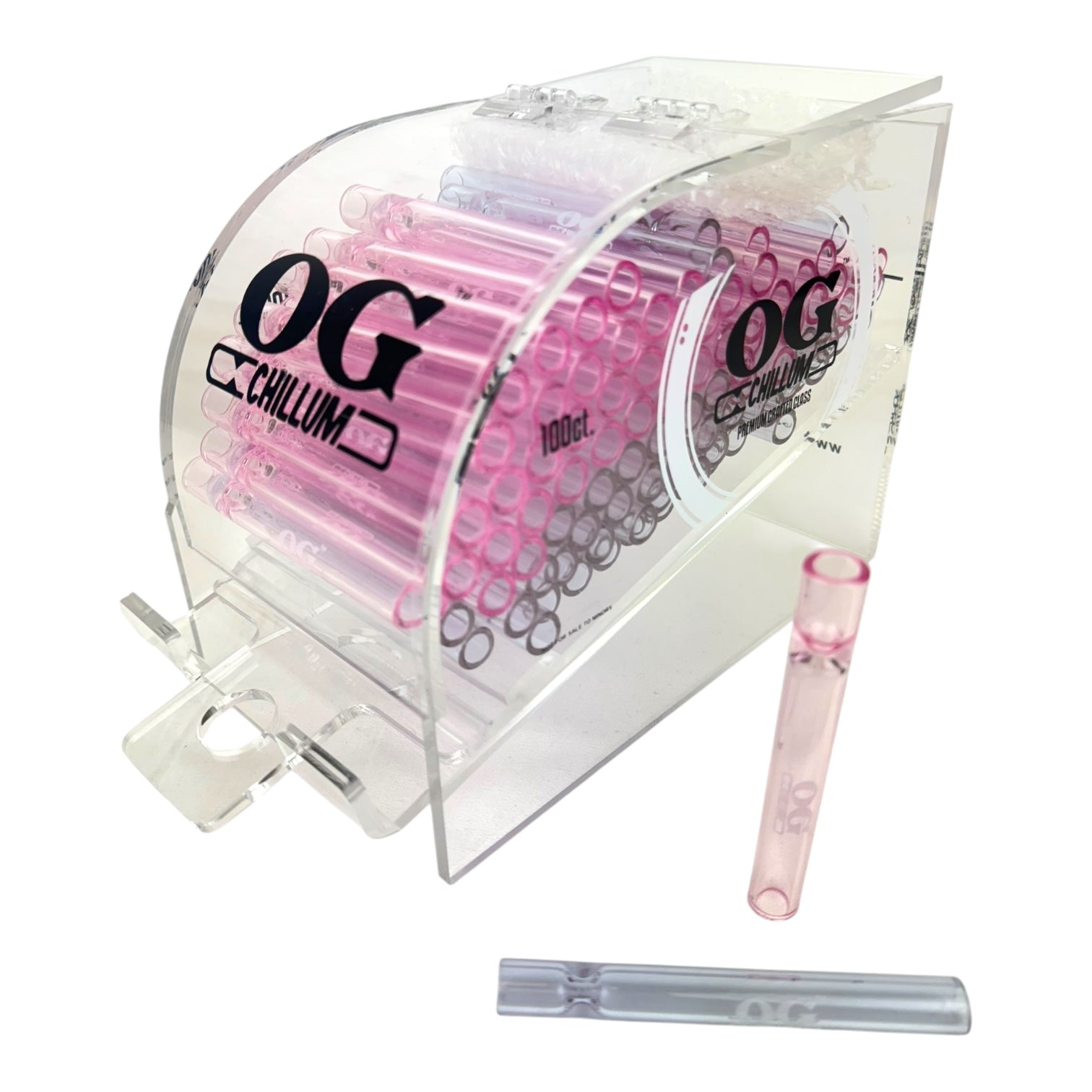 OG Glass Chillum Display - Pink Purple