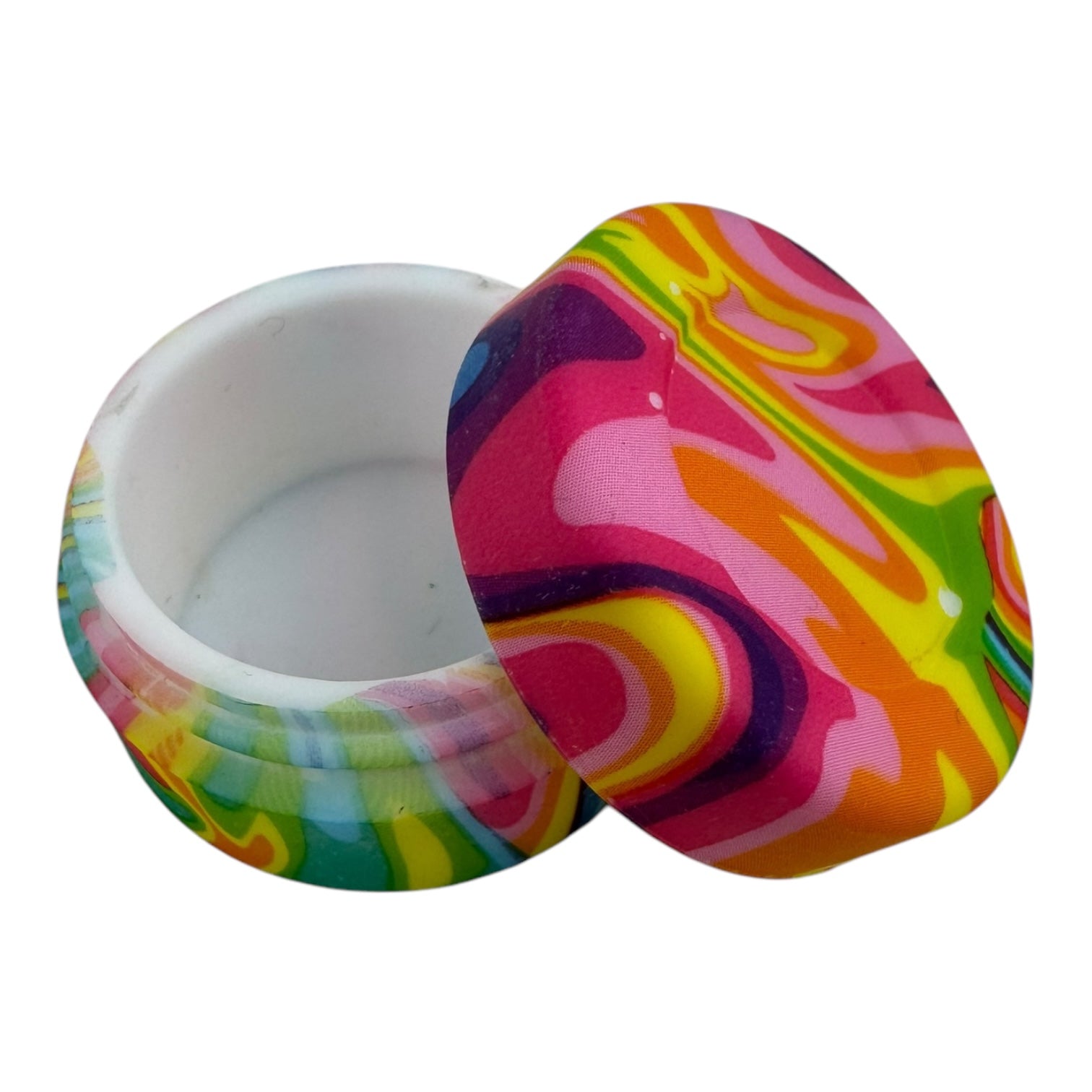 SILICONE 10ml Container Jar - Assorted printed Designs