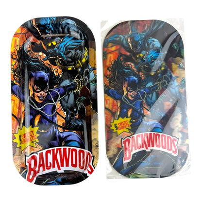 BW 3D Small Metal Rolling Tray With Magnetic Lid 8" X 4"