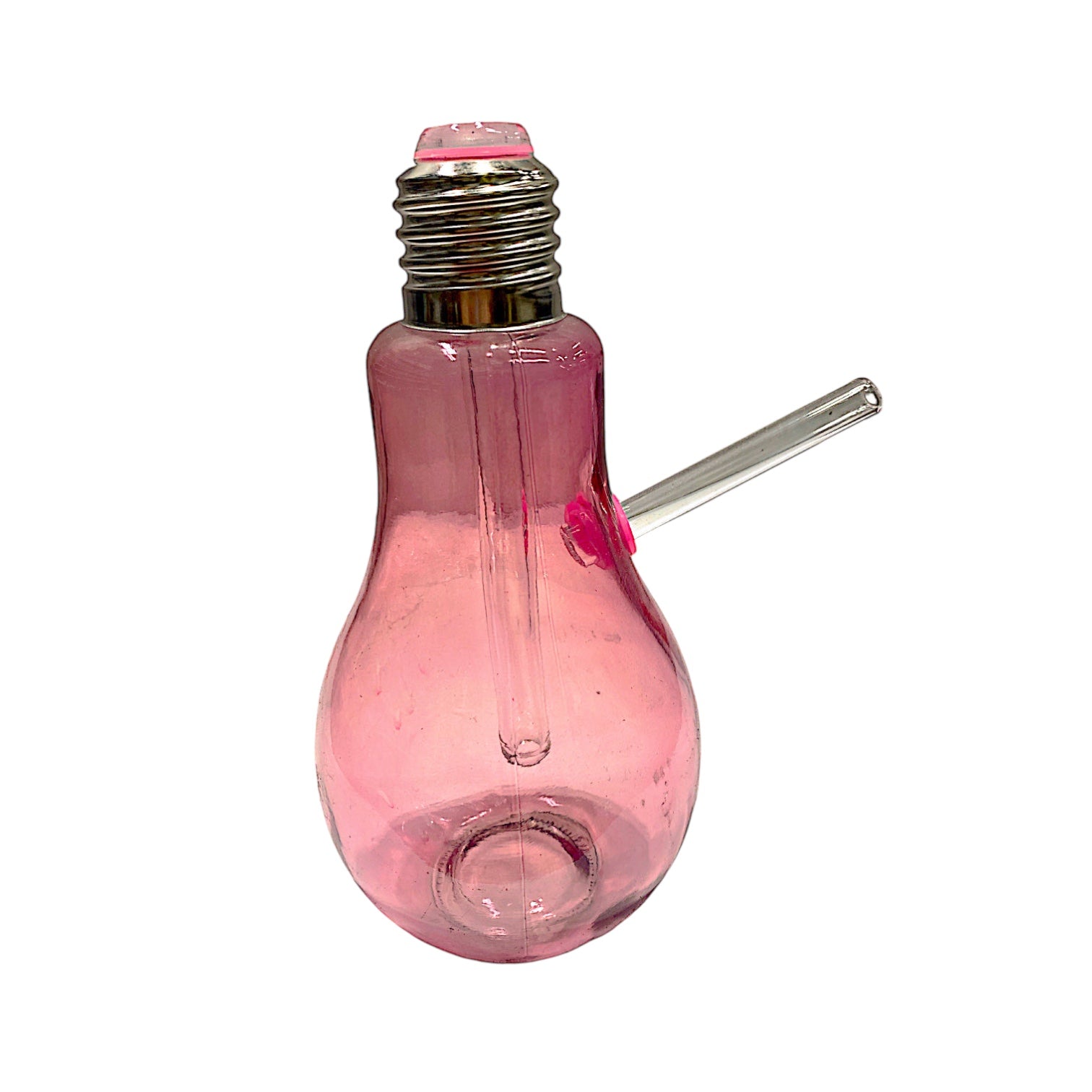 Large Light Bulb Oil Burner Bubbler Water Pipe (Assorted Colors)