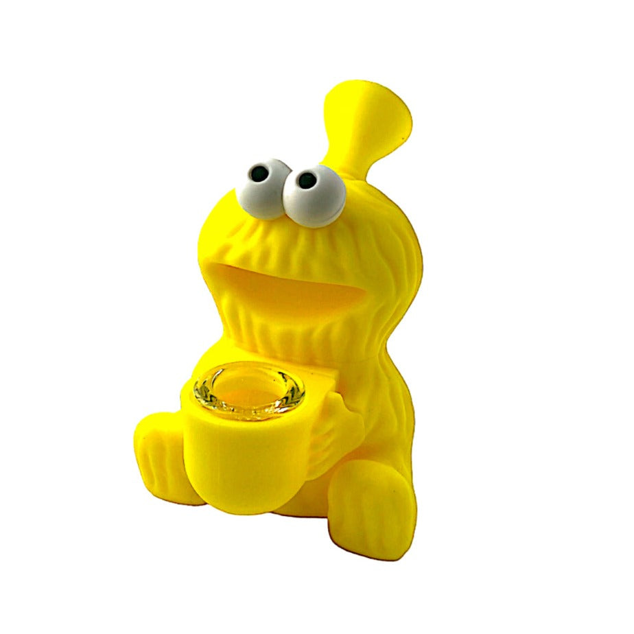 4" Mini Monster Silicone 2pc Water Pipe