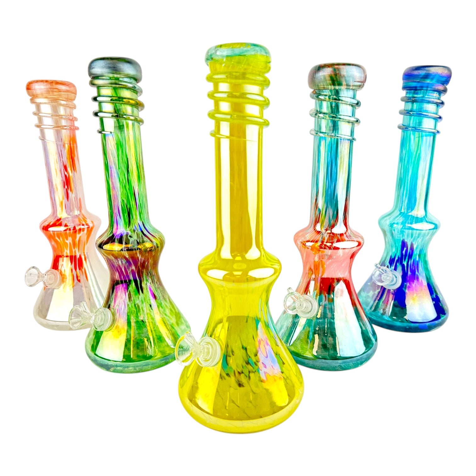 13.5" Hourglass Soft Glass Water Pipe