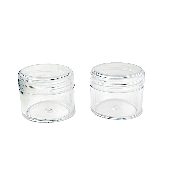 30g Clear Circle Plastic Jar W/ Clear Cap