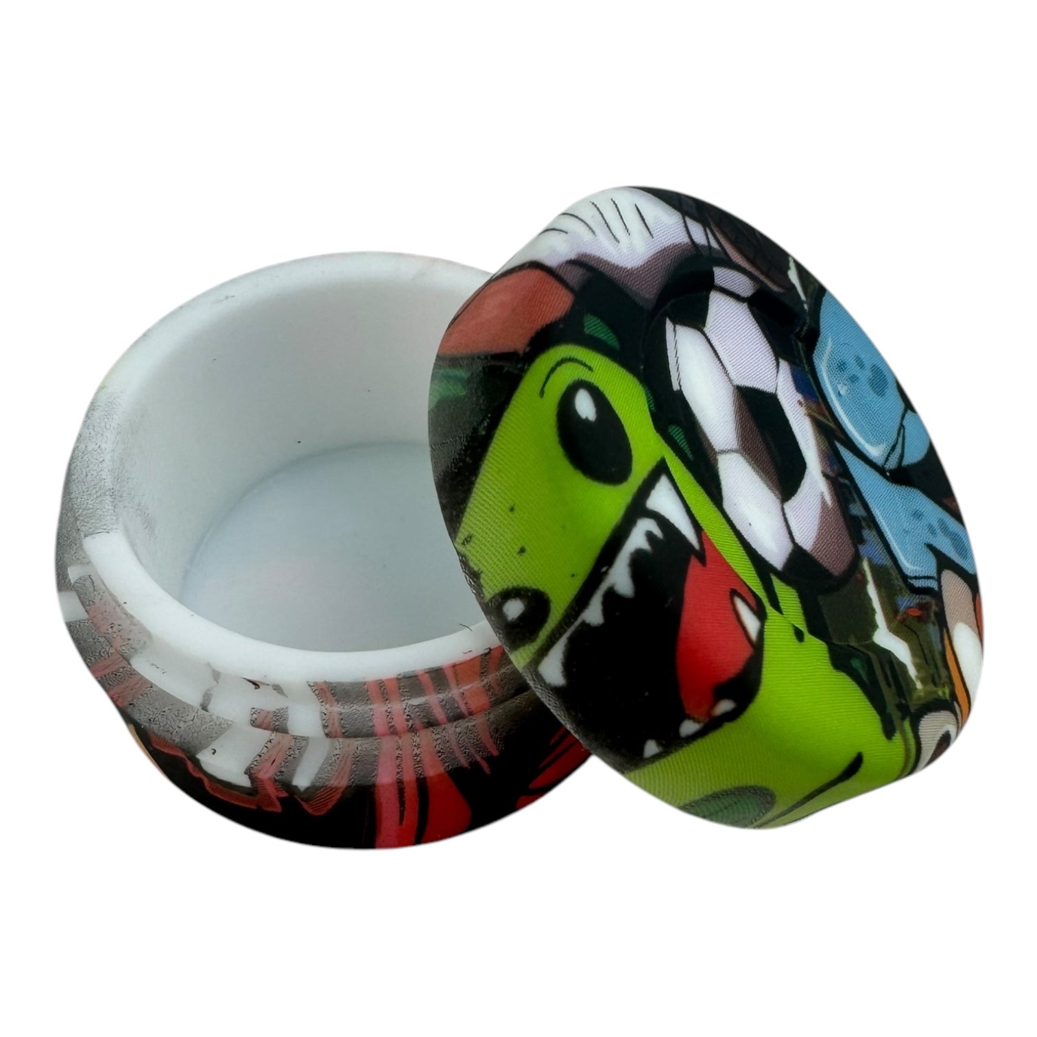 SILICONE 10ml Container Jar - Assorted printed Designs