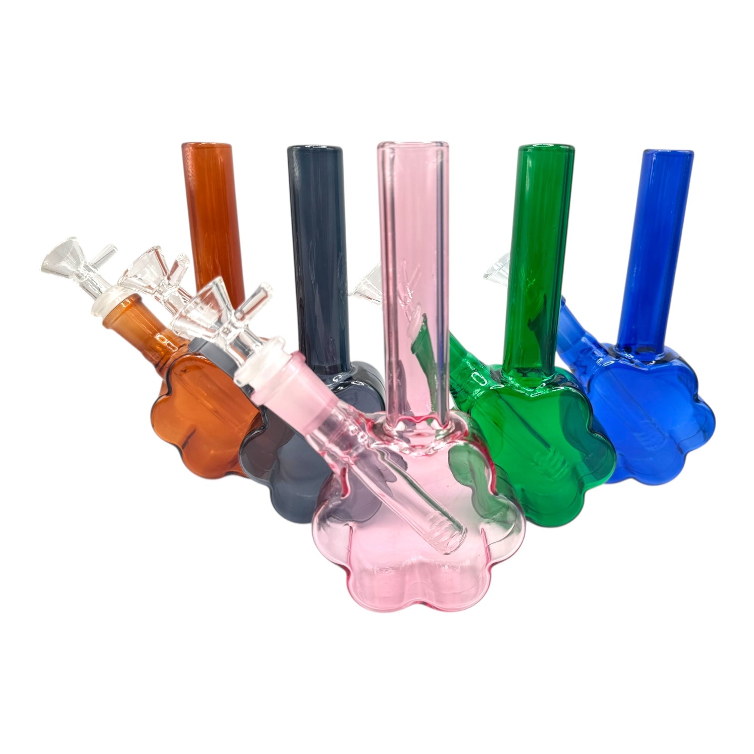 7" Cloud Glass Water Pipe "DA-141BO" (Assorted Colors)
