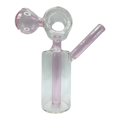 7" Cylinder Stacked Glass Water Pipe Oil Burner "DA-056OWP" (Assorted Colors)