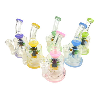 7" Mushroom Perc Glass Water Pipe