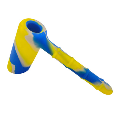 7" Silicone Hammer Bubbler w/ 18mm Glass Bowl