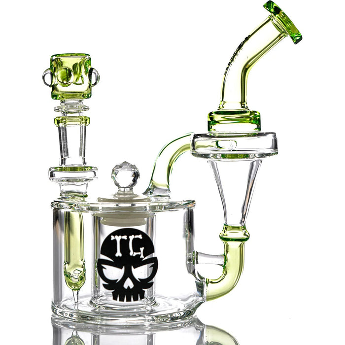 7" TX46 - Toxic Stash Rig by Toxic Glass Water Pipe