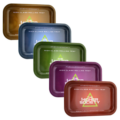 Small Metal Rolling Tray by The Higher Society - Smoketokes