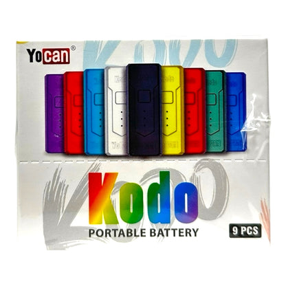Yocan Kodo 400mah Portable Battery 9pc Display