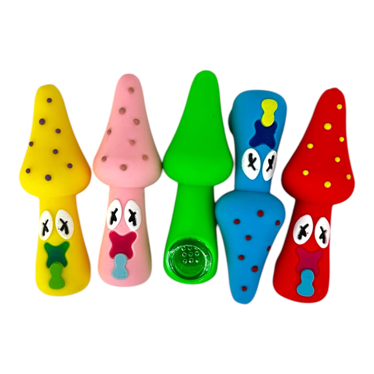 4" Silicone Strawberry Shape SP-63 Hand Pipe - Assorted Colors