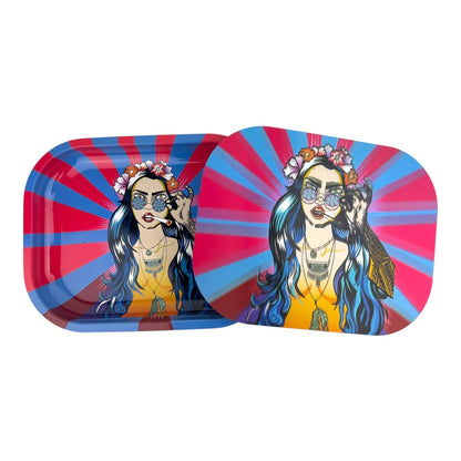 3D Small Rolling Tray With Magnetic Lid 5" x 7"