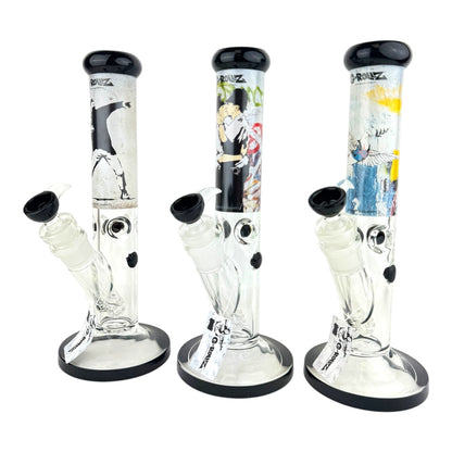 G-Rollz 13.5" Straight Thick Tube Glass Water Pipe