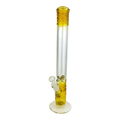 18" Straight Vase Glass Water Pipe